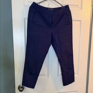 Adrianna Papell Navy Cropped Dress Pants